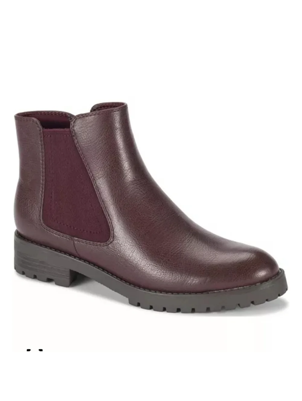 Baretraps Womens Daytona Lug Sole Boots Booties Size 9 Burgundy Comfort Shoes